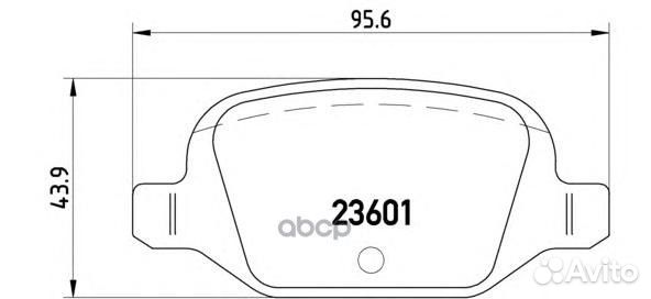 Колодки торм.зад. fiat 500/panda/punto 1.2-1.9