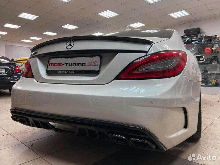 Cпойлер на Mercedes CLS w218 Черный (Тайвань)