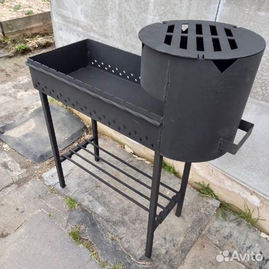 Мангал с местом под казан усиленный