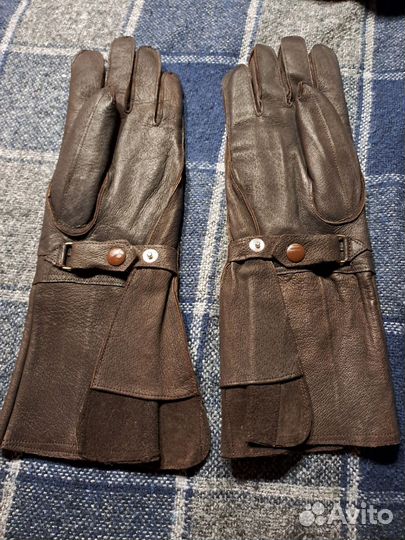 Перчатки кожаные утеплённые