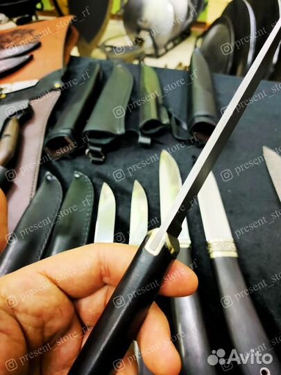 Бичак малый. Карачаевский нож. Дамаск