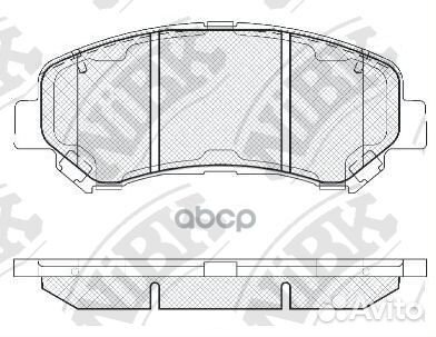 Колодки тормозные nissan qashqai 1.6/2.0 07/X