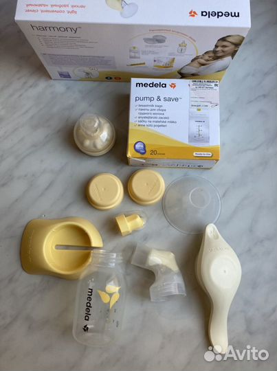 Ручной 2-фазный молокоотсос medela, смартсоска Cal