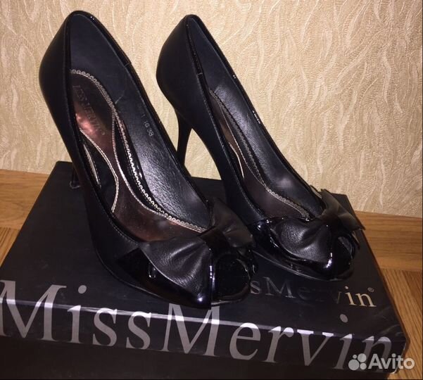 Туфли кожаные женские