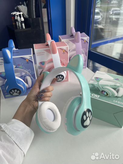 Наушники с кошачьими ушками