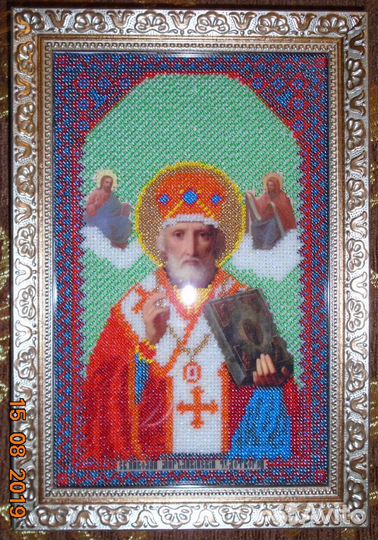 Иконы бисером на заказ и завершенные