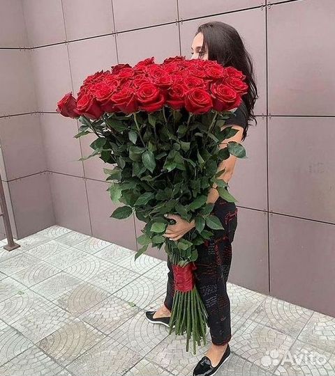 Высокие розы Букеты с доставкой