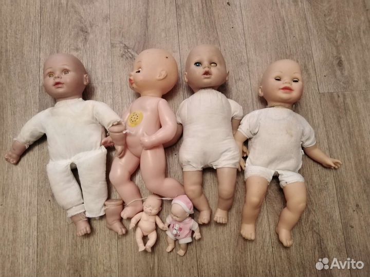 Пупсы под восстановление 6 штук одним лотом