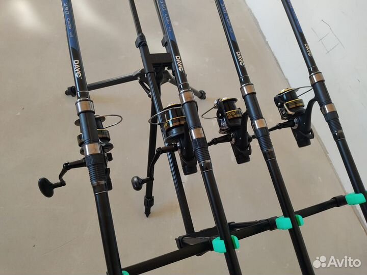 Карповый набор на 4 уд с род подом и сигналками