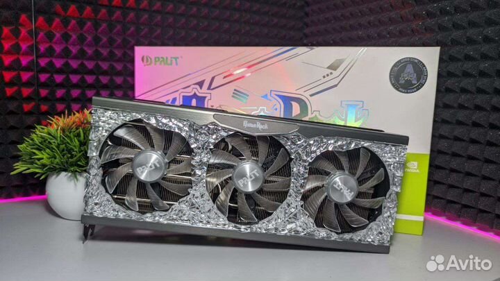 Видеокарта rtx 3070ti gamerock + коробка