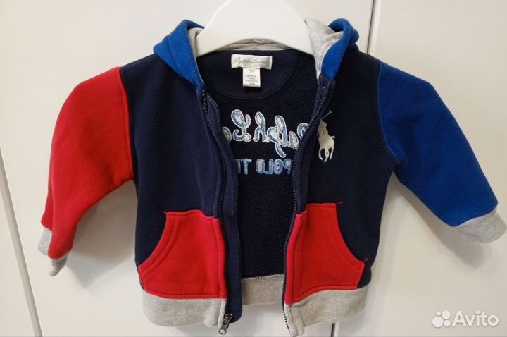 Фирменная толстовка на молнии р 9 мес