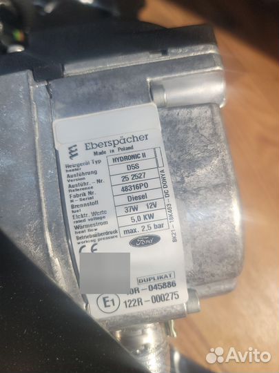 Отопитель eberspaecher ford transit