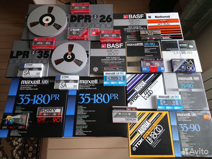 Кассеты, катушки с записью