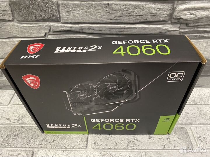 MSI Nvidia GeForce RTX 4060 Ventus 2X Black 8G OC