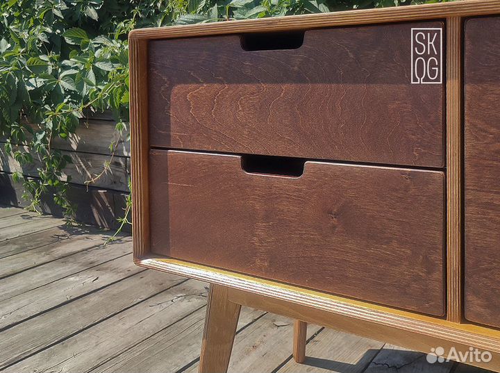 Тумба «Обычная» винильница, цвет дуб