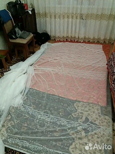 Тюль 10 метров ширина 3 метра купоном