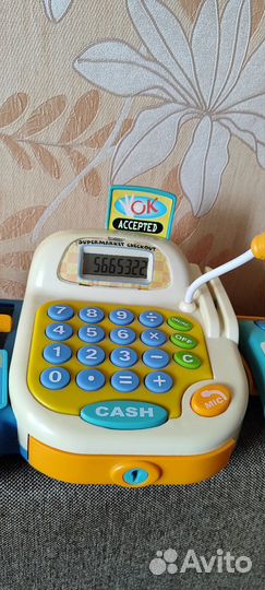 Касса игрушечный со звуками