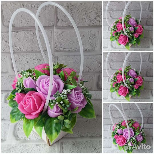 Букет из мыла ручной работы