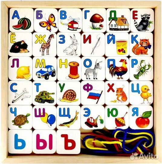Конструктор Шнуровка азбука кша3301