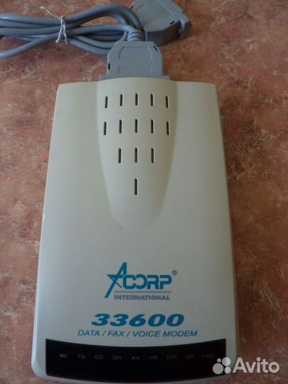 Роутер новый, Модем acorp33к внешний и кабели