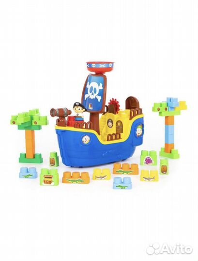 Набор «Пиратский корабль» + конструктор Полесье