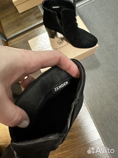 Ботильоны замшевые 39 размер