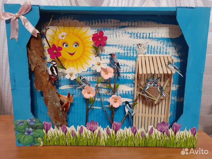 Весенняя поделка в садик или школу