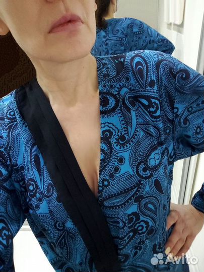 Женский крепдешиновый блузон 50 размер