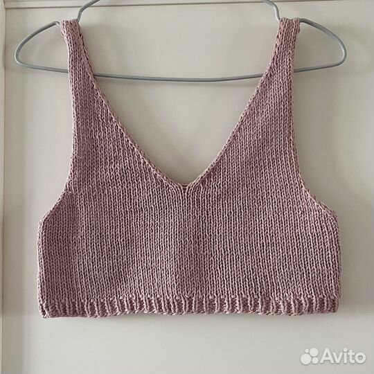 Вязаный летний топ