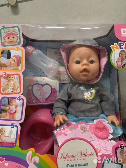 Пупс кукла пьет писает