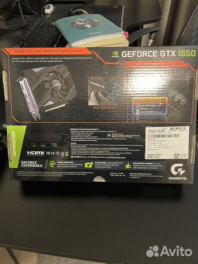 Видеокарта gtx 1650 gigabyte