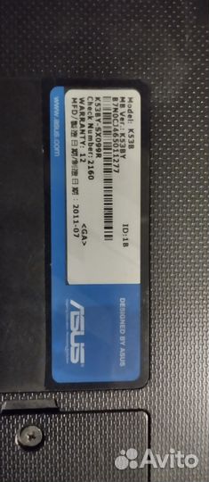 Ноутбук Asus K53B