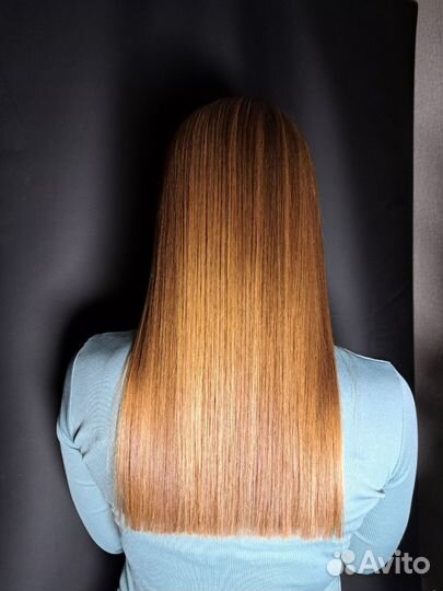 Кератиновое выпрямление волос