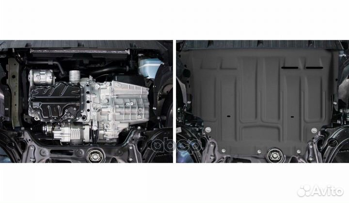 Защита картера двигателя + кпп + комплект крепе