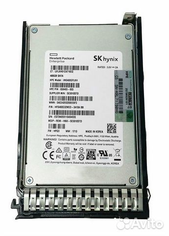 SSD HP 480Gb 872855-B21 872889-001 6G sataiii 2.5