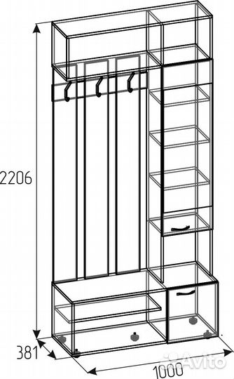 Прихожая комплект Coin