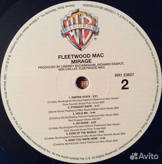 Виниловая пластинка Fleetwood Mac mirage (180 Gram