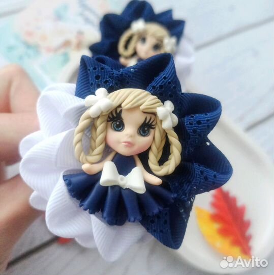 Банты для волос ручная работа