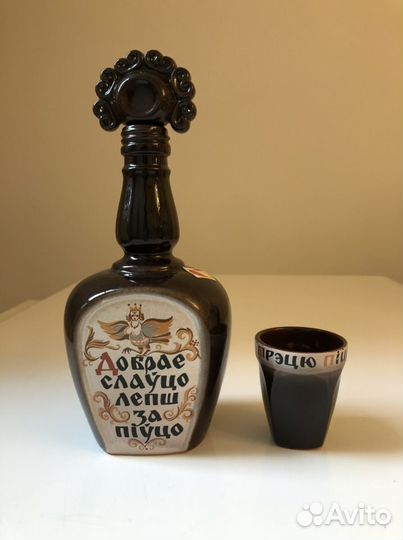 Штоф с рюмкой Белорусская СССР