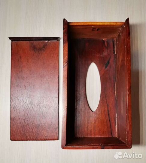 Салфетница деревянная (треснутая)