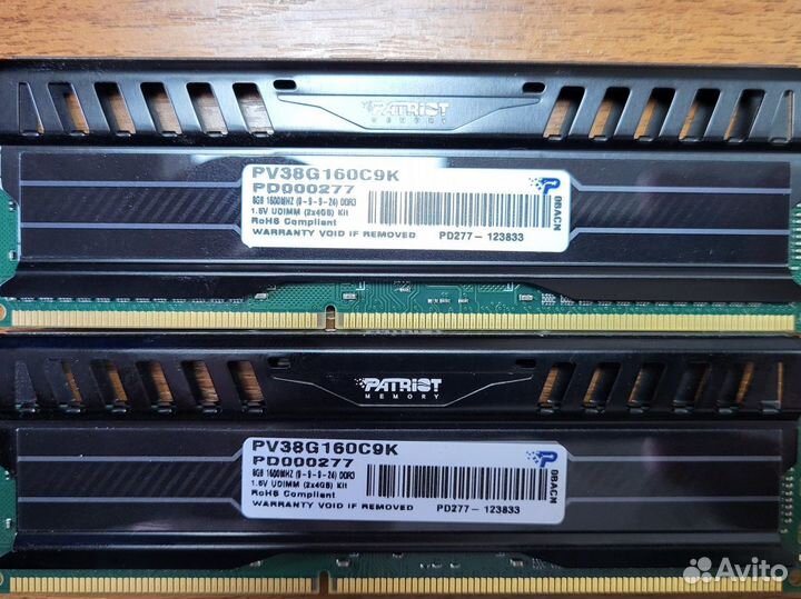 Оперативная память Patriot Viper DDR3 1600 8gb