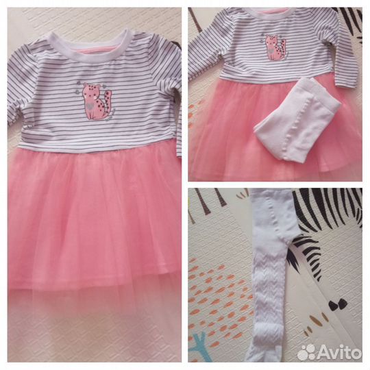 Платье на девочку 80-86 новое