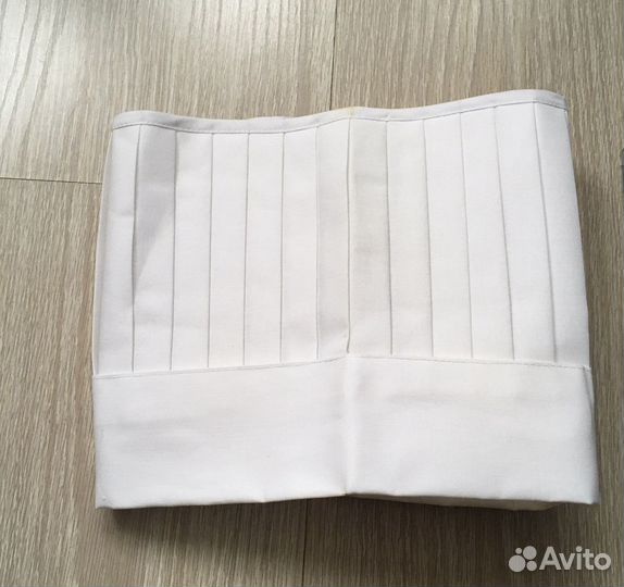 Шапка поварская, высокая