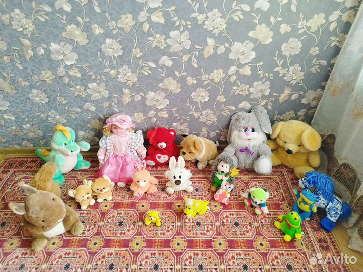 Детские игрушки мягкие + Куклы