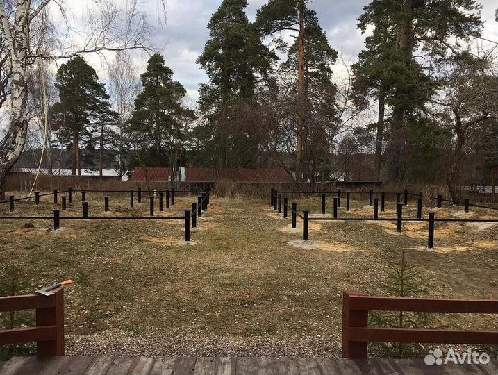 Винтовые сваи для забора