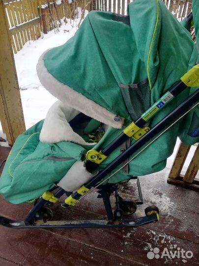 Детские санки коляска ника