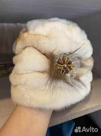 Шапка норковая женская