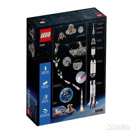 Lego Ideas 21309 nasa Apollo Saturn V Building Kit
