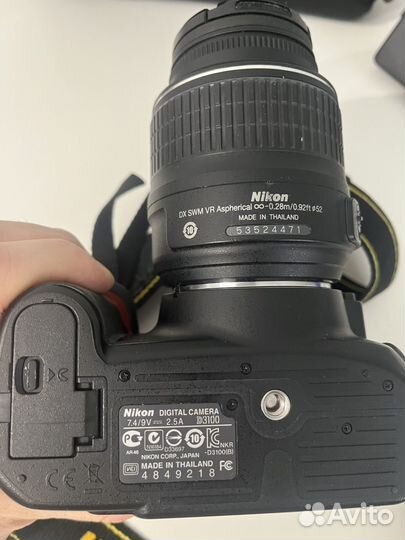 Зеркальный фотоаппарат Nikon d3100