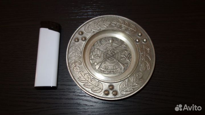 Оловянная тарелочка